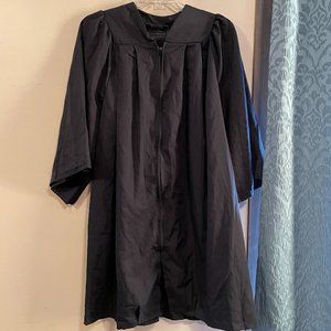 Black Graduation Gown  College High School Women's